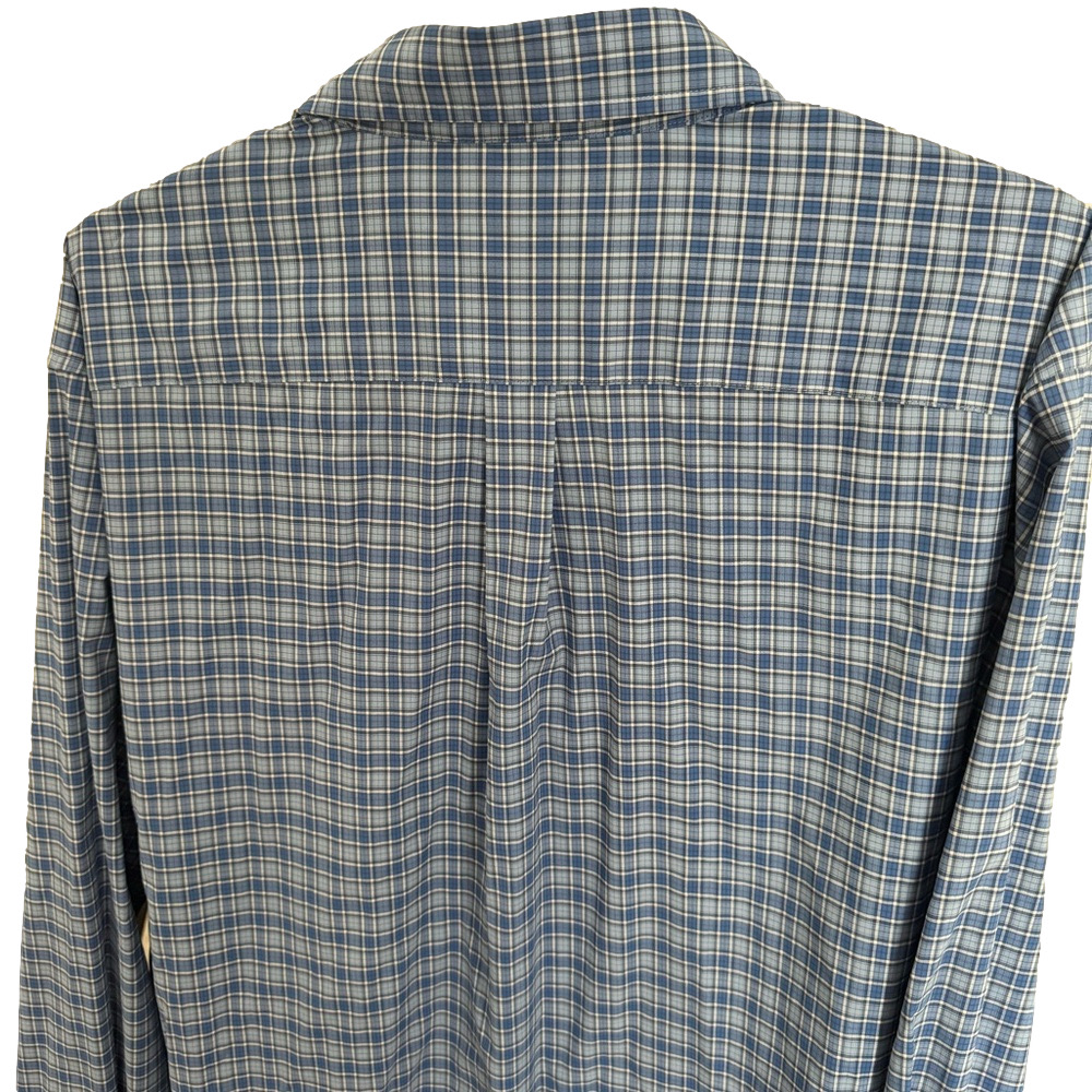 Men's Vineyard Vines On-The-Go Performance Blue Checkered Shirt - Picture 3 of 4
